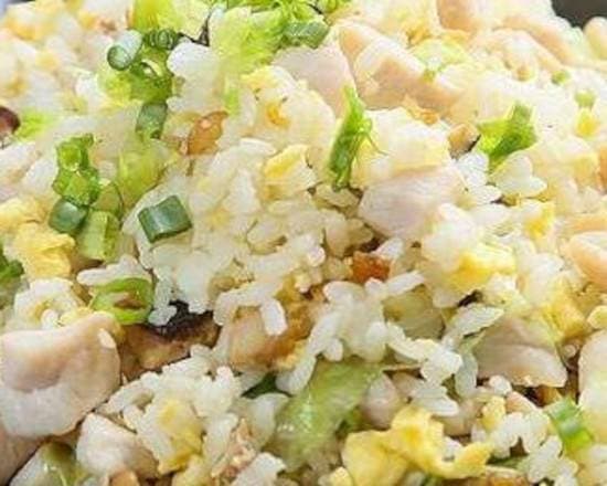 (49)Salted Dried Fish Chicken Cube Fried Rice 咸魚雞粒炒飯